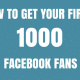 How to get your first 1000 facebook fans